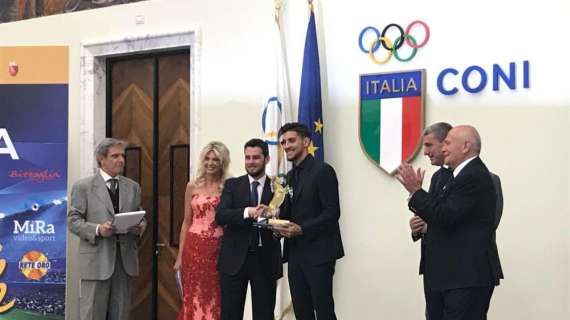 CONI, Pellegrini riceve il premio Beppe Viola: "Fare una carriera come quelle di Totti o di Florenzi sarebbe un onore. Futuro? Avere una clausola non significa dover partire". FOTO!