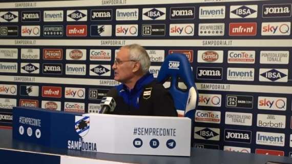 Sampdoria, Ranieri: "La squadra gioca a memoria con il rombo. Mi aspetto una Roma forte, il pubblico ci deve spingere"