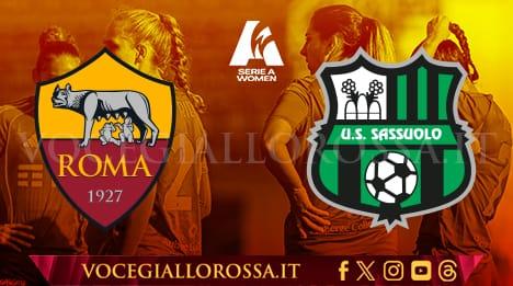 Serie A Women - Roma-Sassuolo - La copertina del match. GRAFICA!