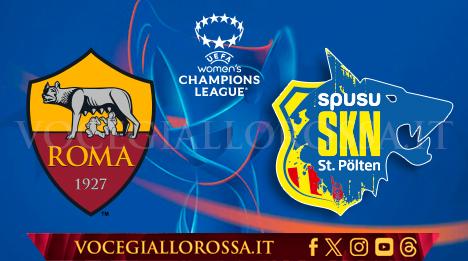 Women's Champions League - Roma-St. Pölten - La copertina del match. GRAFICA!