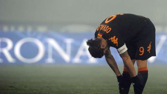 Coppa Italia: tre turni di squalifica per Osvaldo e ammenda per la Roma