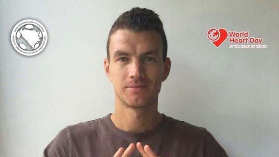 Twitter, Dzeko sostiene la Giornata Mondiale del Cuore