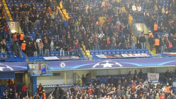 Chelsea-Roma, aperto procedimento disciplinare per cori razzisti lanciati da tifosi giallorossi