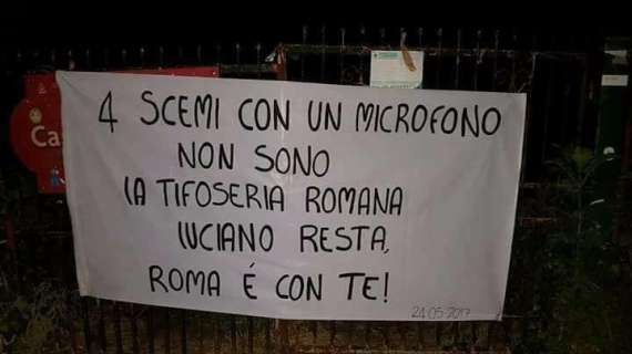 Trigoria, striscione pro Spalletti: "Resta, Roma è con te". FOTO!