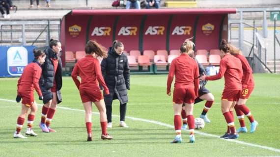 Roma Femminile, allenamento in vista del Sassuolo