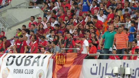 Al Ahly-Roma, presente anche il Roma club Dubai. FOTO!