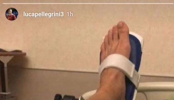 Instagram, Luca Pellegrini mostra la rotula operata: "Si ricomincia". FOTO!