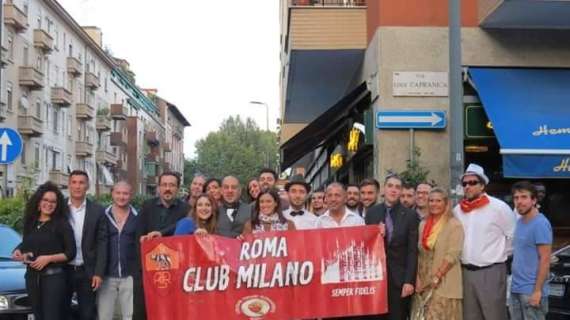 Il Roma Club Milano "Aldo Maldera" festeggia la vittoria del derby. VIDEO!