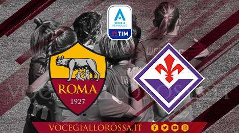 Serie A Femminile - Roma-Fiorentina 2-1 - Vittoria delle giallorosse in rimonta. Decisive le reti di Haug e Giacinti nella ripresa