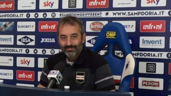 Sampdoria, Giampaolo: "Della Roma non mi fido, ci sono giocatori che spostano gli equilibri. Siamo a tre punti, deve essere un motivo d'orgoglio"