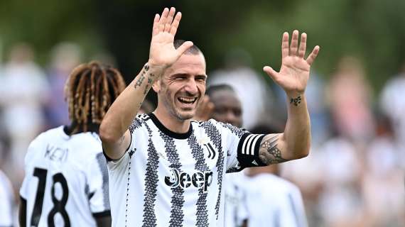 Juventus, piccolo affaticamento muscolare per Bonucci: Allegri potrebbe preservarlo in vista della Roma