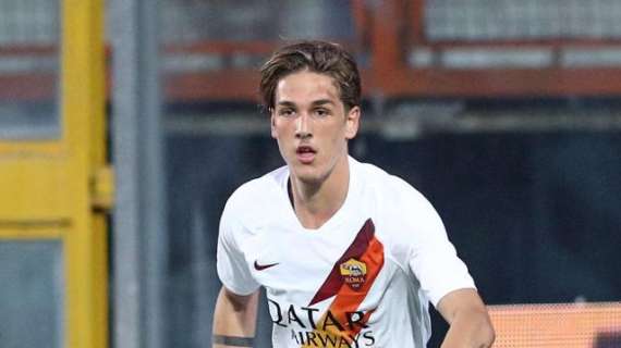 Patch Miglior giovane della Serie A sulla maglia di Zaniolo 