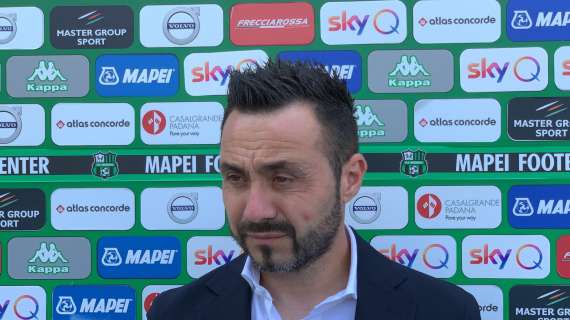 Sassuolo, De Zerbi: "Vogliamo l'Europa ma non dipende solo da noi. Vedremo che fa la Roma"