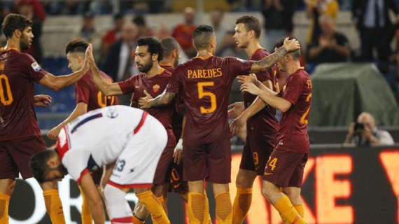 I numeri di... Roma-Crotone 4-0 - La manovra giallorossa passa per i piedi di Paredes. Salah il più prolifico del 2016
