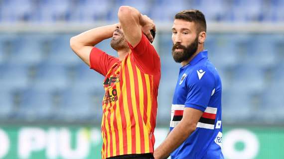 Benevento, lesione all'adduttore per Moncini: out contro la Roma