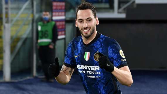 Inter, Calhanoglu: "Abbiamo fatto una grande gara, sul gol sono anche stato fortunato"