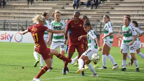 Serie A Femminile - Roma-Sassuolo 2-1, le giallorosse soffrono ma portano a casa 3 punti pesantissimi. FOTO! VIDEO!