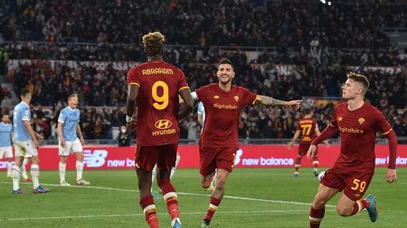Roma-Lazio 3-0 - Doppietta di Abraham e Pellegrini su punizione: i giallorossi dominano e scavalcano i biancocelesti. FOTO!