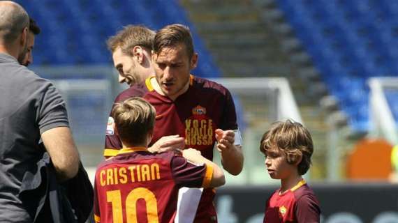 Cristian Totti dice al papà di aver chiuso gli occhi sul rigore 