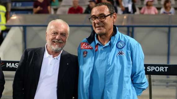 Napoli, Sarri: "Spalletti allenatore di livello elevatissimo". De Laurentiis: "L'Italia risorgerà grazie ai napoletani"