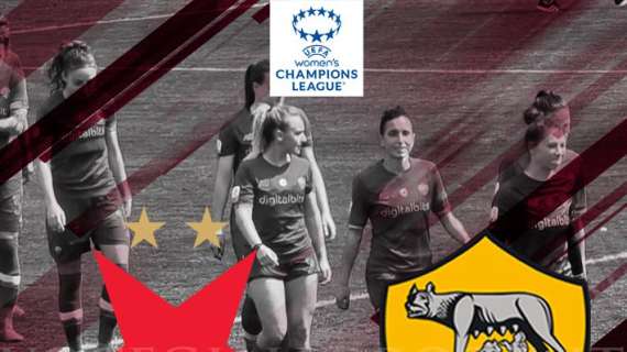 Women's Champions League - Slavia Praga-Roma - La copertina del match. GRAFICA!