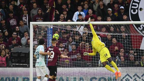 Salernitana-Inter 1-1 - Candreva beffa Onana con un cross nel finale. HIGHLIGHTS!