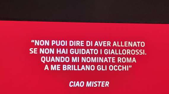 Roma-Salernitana, il saluto a Mazzone: esposte le frasi più celebri. FOTO!