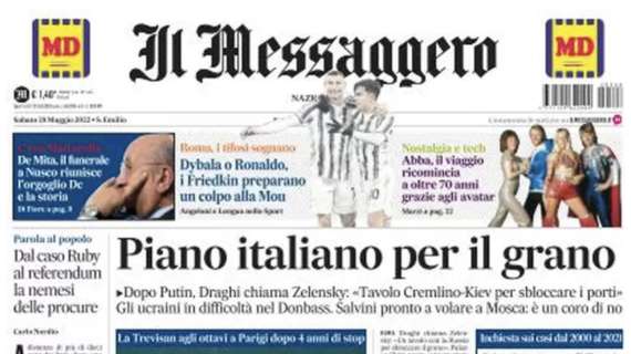 Il Messaggero: "La Roma pensa al colpo grosso: i sogni sono Cristiano Ronaldo e Dybala"