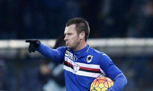 Sampdoria, Cassano: "L'unico calciatore che mi fa divertire è Totti"