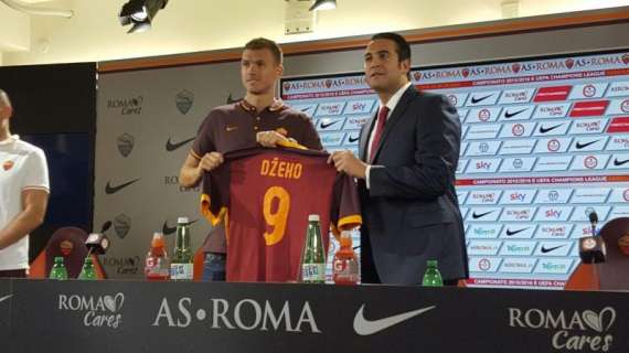 LA VOCE DELLA SERA - Trigoria, presentato Dzeko. Sabatini: "Gerson e la 10? Giù le mani dal ragazzo". Totti: "Tutti abbiano la possibilità di indossarla". In arrivo Digne