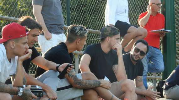 Paredes e Iturbe seguono Roma-Fondi in tribuna. FOTO!