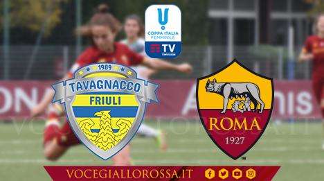 Coppa Italia Femminile - Tavagnacco-Roma 0-5 - Grande esordio per le giallorosse nella competizione