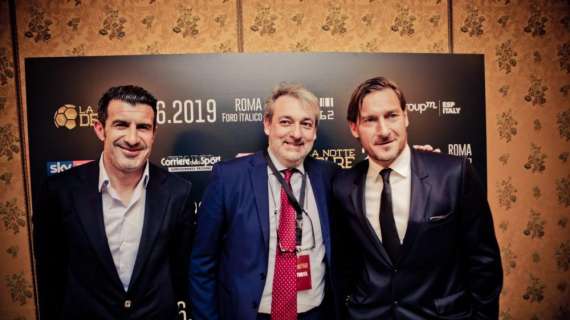 La Notte dei Re, Totti: "Un evento nuovo con tanti campioni in campo". Figo: "Iniziativa importante, con Francesco diventa tutto più facile"