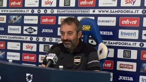 Sampdoria, Giampaolo: "Roma avversario di caratura, mi aspetto però una reazione da parte dei miei giocatori"