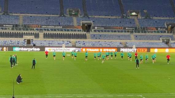 Athletic Club, la squadra allo Stadio Olimpico per la rifinitura. Presente Sancet