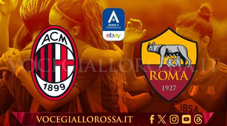 Serie A Femminile - Milan-Roma - La copertina del match. GRAFICA!