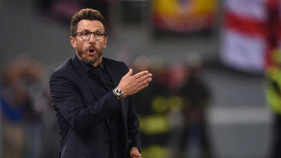 Rifinitura mattutina per la Roma a Voltri. Di Francesco a colloquio con Defrel