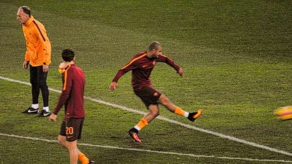 Roma-Cagliari, il riscaldamento - La photogallery!