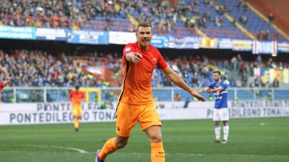 Il Migliore Vocegiallorossa - Dzeko è il man of the match di Sampdoria-Roma 3-2