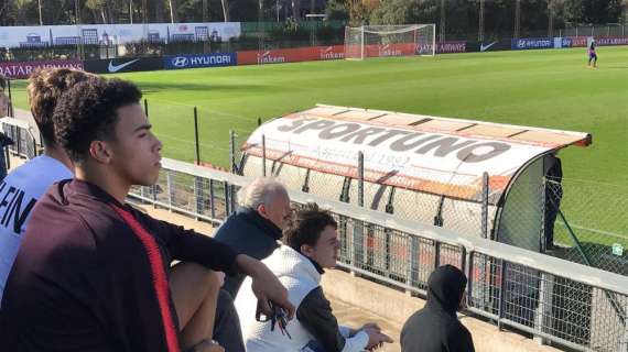 Bouah e Calafiori presenti allo Stadio Tre Fontane per Roma-Empoli. FOTO!