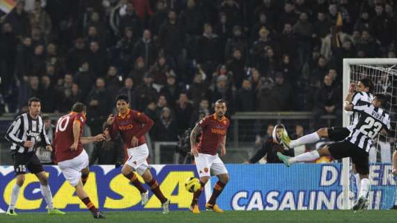 La Roma ricorda la vittoria contro la Juventus con il gol di Totti