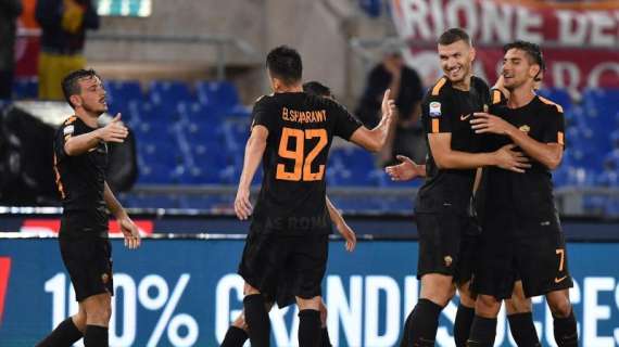 Roma-Hellas Verona 3-0 - Dominio giallorosso con il gol di Nainggolan e la doppietta di Dzeko. Scaligeri terminano in 10. FOTO!