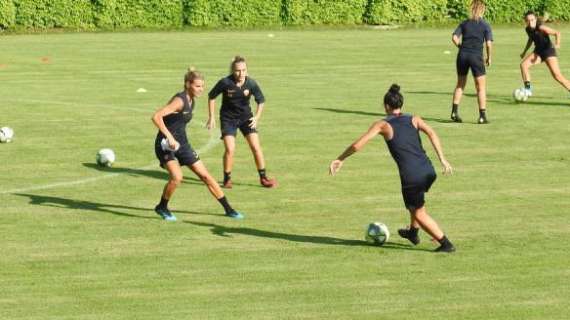 NORCIA - Possesso palla e partitella decisa da un gol di Orlando. Lavoro individuale per Andressa e Di Criscio, Serturini lascia il campo. VIDEO!