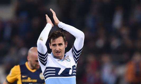 Lazio, Klose: "Obiettivo reale Europa League, ma pensiamo al secondo posto"