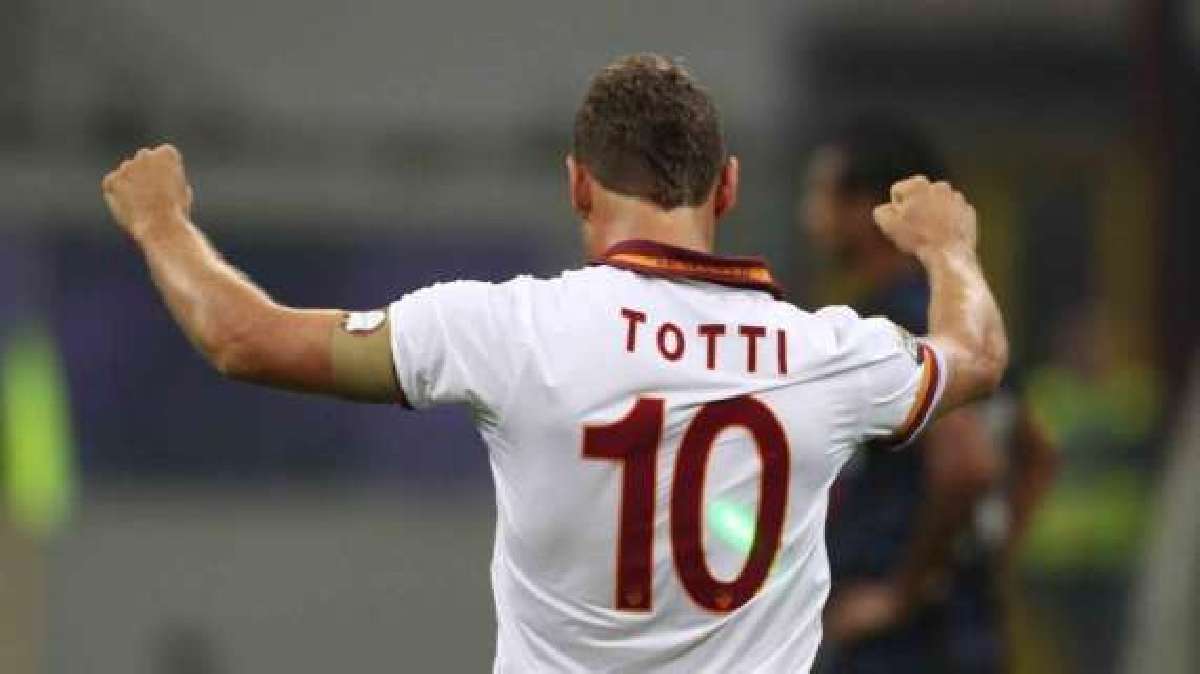 Il Portachiavi del Tifoso - Maglia As Roma Totti 10 con scudetto su petto