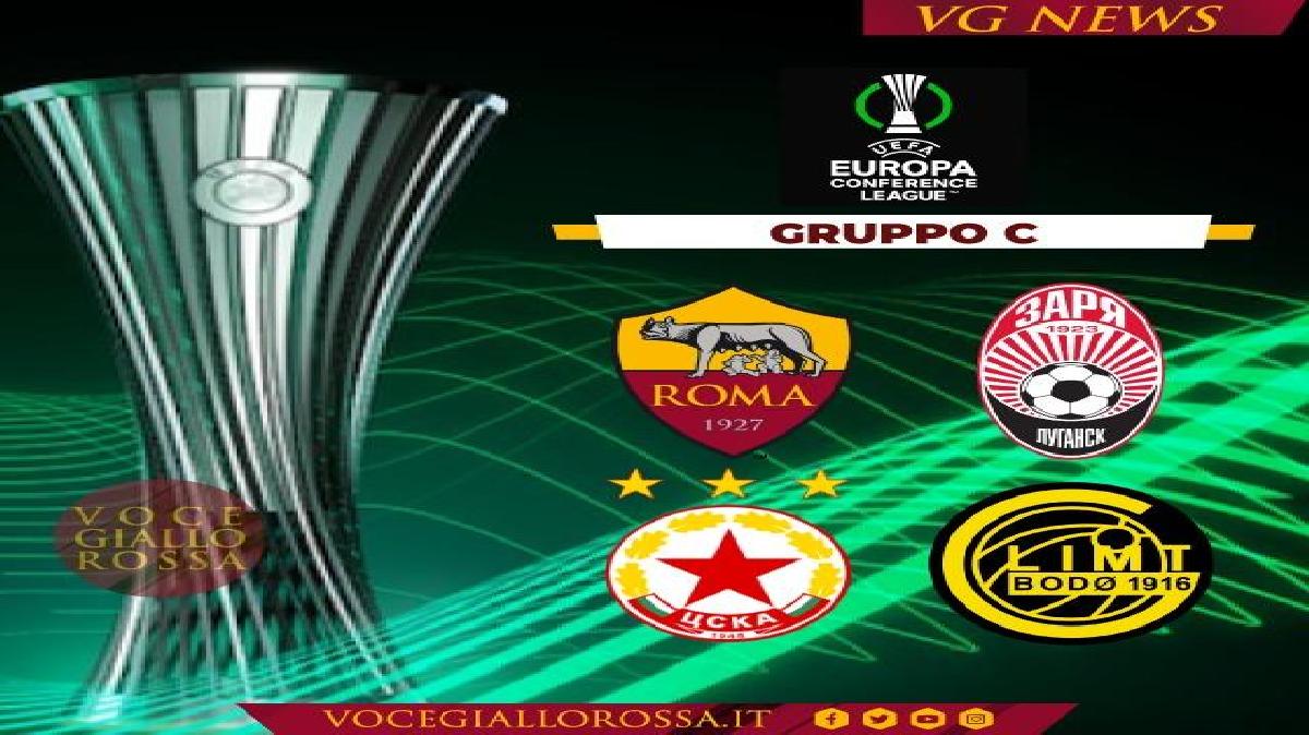 Istanbul Roma Nel Gruppo C Di Conference League Con Zorya Luhansk Cska Sofia E Bodo Glimt Grafica